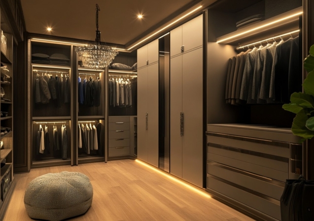 Гардеробная «Базальтин»4